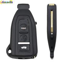 3 Buttons Smart Prox Remote Key Shell Case Fob with Uncut Blade For Lexus LS430 2002 2003 2004 2005 2006