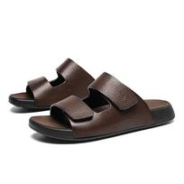New Stylish Slippers Versatile Half Drag Mens Summer Casual Shoes Outdoor Comfortable Beach Shoes Soft Sole Slides Beach Sandals 38