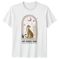 Love Yourself More TShirt Bohemian Leopard Wildlife Gift For Him And Her S