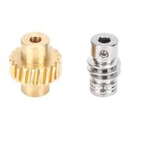 20:1 Worm Gear Wheel Bronze Metal Shaft High Torsion Industrial Robot Parts Replace for 4:1 Gold
