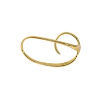 Fashion Zinc Alloy Double Finger Ring Hip Hop Gold/Silver Open Ring Adjustable Hollow Ring Fashion Accessories auksas
