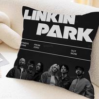 Linkin Park Band Cushion Cover Decorative Pillow Sofa Home Decor Case Pillow Cases Peach skin 18*18(CM)-1Pcs