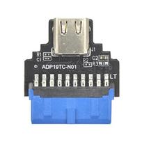 USB C Fast Charging Adapter for 19Pin to USB C Conversion Enabling 20W Power Delivery and Fast Speed 5Gbps Data Transfer 1