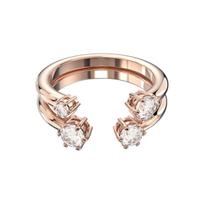 Swarovski Constella Shimmering Crystal Inlaid Open Stackable Ring Set Women rings 5640969 55