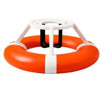Inflatable Pool Floating Cup Holder Drink Beverage Holder with Stable Ring Design for Outdoor Swimming Pool Parties and Relaxation One Size orange