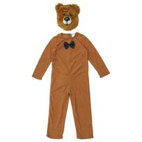 Kids Children Bear Cosplay Costume Zippered Jumpsuit and Plush Head Mask and Tail Set for Costume Parties and Halloween XL ruda