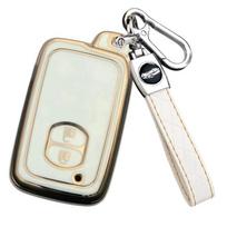 Corolla key case compatible Toyota Prius Aqua Vitz 86 IQ One Size balta