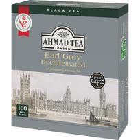 Ahmad Tea Decaffeinated Earl Grey maišeliai 100 vnt. pakuotė Individualiai įpakuoti Garsus britiškas prekės ženklas Didelės talpos Didmeninė prekyba