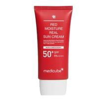 [MEDICUBE] Red Moisture Real Sun Cream - 50ml (SPF50+ PA++++) １PCS raudona