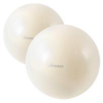 Pilates Ball Set 20cm 25cm Yoga Exercise Core Training Stretch set of 2 kreminė