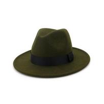 Kvėpuojantis Vienspalvis Klasikinis Juodas Elastingas Fedora Skrybėlė Unisex Vilnos Veltinio Džiazo Skrybėlės Elegantiškas Vyrams Moterims Platus Kraštas Panama Trilby Kepurė 56-58CM black