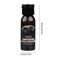 Automotive Interior Cleaning Agent 30ml Ceramic Trim Coat Kit Quick Trim Restorer Ceramic Coating Better Than Car Wax Polish And black