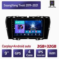 9 Inch Android Car Radio Carplay For SsangYong Tivoli 2019-2021 Multimedia Video Player GPS Navigation WIFI 4+64GB 2+32GB