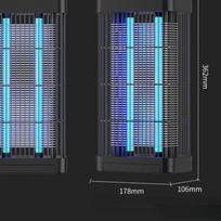 Nauja plataus kampo uodus atbaidanti lempa Buitinė elektrinė uodų gaudyklė Vidinis aukštos įtampos uodų gaudytojas 178*106*362mm blue