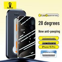 Baseus Privacy Tempered Glass with Dust-free Applicator iPhone 15 Pro