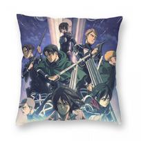 Adventure Anime Attack On Titan Square Pillowcase Pillow Cover Cushion Zip Decorative Comfort Throw Pillow for Home Sofa 12x12Inch