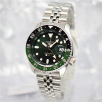 SEIKO 5 Sports SBSC019 GMT Kostiuminis Stilius, Mechaninis Automatinis, Žalias ir Juodas Rėmelis, Atsparus Vandeniui 10 Bar, Pagamintas Japonijoje, Vyriškas Prabangus Laikrodis, JDM
