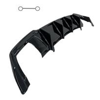 Maxton Design Blizgus Juodas Galinio Bamperio Difuzorius Seat Leon MK3.5 ST Cupra Universalui 2017-2019 Facelift Tuning Vanlance Kėbulo Rinkiniai 2 SIDE 1 PIPE
