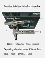 Manual Universal Flaring Hose Tool for Brake, Stainless Steel, Aluminum, and Copper Pipes