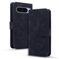 Applicable to Google Pixel 9 mobile phone leather case Pixel 9 PRO XL calf pattern totem embossed card wallet Google pixel 9 /9pro juoda