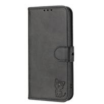 Suitable for Google PIXEL9 PRO mobile phone leather case, Google 8 retro matte happy cat card wallet holder Google pixel9 pro 5g global version juoda