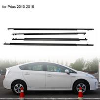 4Pcs Window Moulding Trim For Toyota Prius 2010-2015 Weatherstrip Seal Side Door Glass Rubber Belt Waterproof Black 75720-47021 2010-2015
