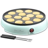 Mini blynų kepimo aparatas Olandiška mini blynų keptuvė su 14 skylių Elektrinė poffertjes keptuvė Puikiai tinka skaniems pusryčiams jūros banga
