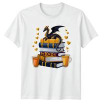 Starry Dragon Book Stack TShirt Fantasy Reader Gift For Him And Her S