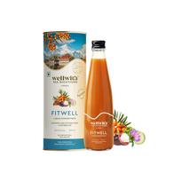 Wellwith šaltalankių Fitwin sultys 300 ml šalto spaudimo, turtingos antioksidantų žolelių gėrimas imunitetui ir kasdienei savijautai palaikyti