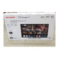 SALE OUT. Sharp 43HR7265E 43" (108cm) QLED 144Hz 4K Ultra HD Google TV, Dolby Vision IQ, Dolby Atmos, Central Stand | Sharp 43HR7265E | 43 | Smart TV | Google TV | Black | DAMAGED PACKAGING | 43HR7265ESO | 2000001410646