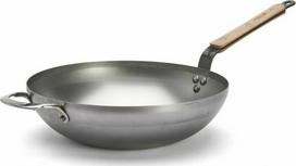 Keptuvė De Buyer Mineral B Bois Wok, Ø 32 cm, anglies plienas