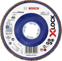 Žiedlapinis šlifavimo diskas Bosch X551, 125 mm x 22.23 mm
