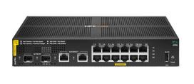 HPE Aruba Networking CX 6100 12G Class4 PoE 2G/2SFP+ 139W Switch Valdomas L3 Gigabit Ethernet (10/100/1000) Maitinimas per Eternetą (PoE) 1U Juoda