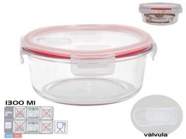Dėžutė maistui Kitchen&GO, 1.3 l, 20 cm x 20 cm, skaidri sp.