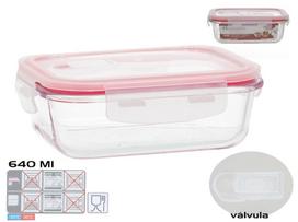 Dėžutė maistui Kitchen&GO Rectangular, 0.64 l, 17 cm x 13 cm, skaidri sp.
