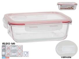 Dėžutė maistui Kitchen&GO Rectangular, 1.52 l, 22.5 cm x 17.5 cm, skaidri sp.