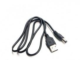A tipo USB laidas – DC 5.5 x 2.1 mm – maitinimo laidas – 100 cm