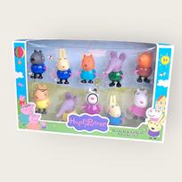 "Peppa Pig" personažų žaislinių figūrėlių rinkinys