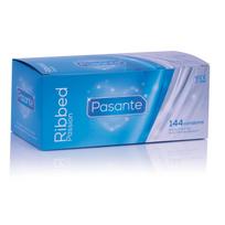 Prezervatyvai Pasante Ribbed, briaunuoti, 52 mm, 144 vnt.