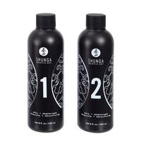 Masažo gelio rinkinys Shunga, braškių ir šampano aromatas, 2 x 250 ml