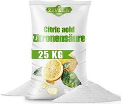 25 kg citrinų rūgšties miltelių, skirtų maistui | Namų gynimo priemonės virtuvei ir buičiai | 25 kg citrinų rūgšties 100% grynos | Citrinų rūgštis E330