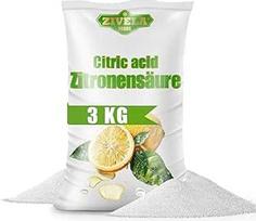 3 kg citrinų rūgšties miltelių, skirtų maistui | Priemonės namams ir virtuvei | 3000 g citrinų rūgšties 100% gryna | Citrinų rūgštis E330 (3 x 1 kg)