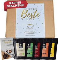 Dovanų kava "Beste Mama", idealiai tinkanti moterims/moterims (5 x 100 g)