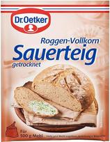 Dr. Oetker Džiovinti ruginiai viso grūdo miltai, 20 vnt. (20 x 15 g) - lengva kepti duoną ir gaminti picų tešlą