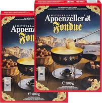 Fondue sūris "Appenzeller" - 2 x 800 g aštraus aromato sūris iš Šveicarijos kaip kreminis Fondue