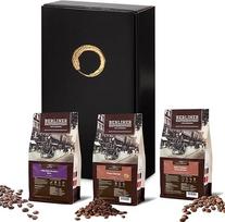 GUSTONE. Aukščiausios kokybės kavos dovanų rinkinys | 3 geriausios kavos iš "Berlin Coffee Roastery" | Vienna Melange, India Malabar Monsoon Coffee, Workers Dark