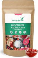 Simply Keto Gelierzauber 230 g - Eritritritolio želė cukrus be cukraus - Skirtas mažesnio angliavandenių kiekio* ir Keto uogienėms ruošti - 1 kg vaisių - Pasaldintas eritritoliu ir stevija - Veganiškas ir be pridėtinio cukraus