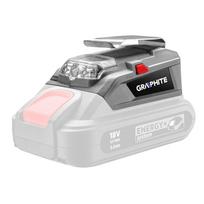Akumuliatorinis prožektorius Graphite 58G025; 18 V (be akumuliatoriaus ir pakrovėjo)