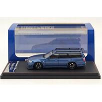 Street Weapon Modeliukas 1/64 Nissan R34 Wagon with black rim, blue (yra Sandėlyje)