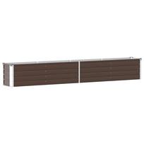vidaXL Lovelis, rudas, 320x40x45cm, galvanizuotas plienas, aukštas